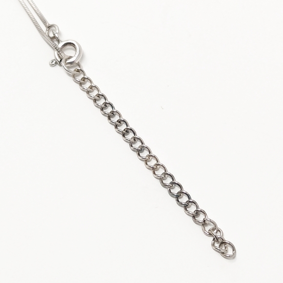 New sterling silver 925 charm dangle pendant necklace heart love ball oval - Picture 4 of 6